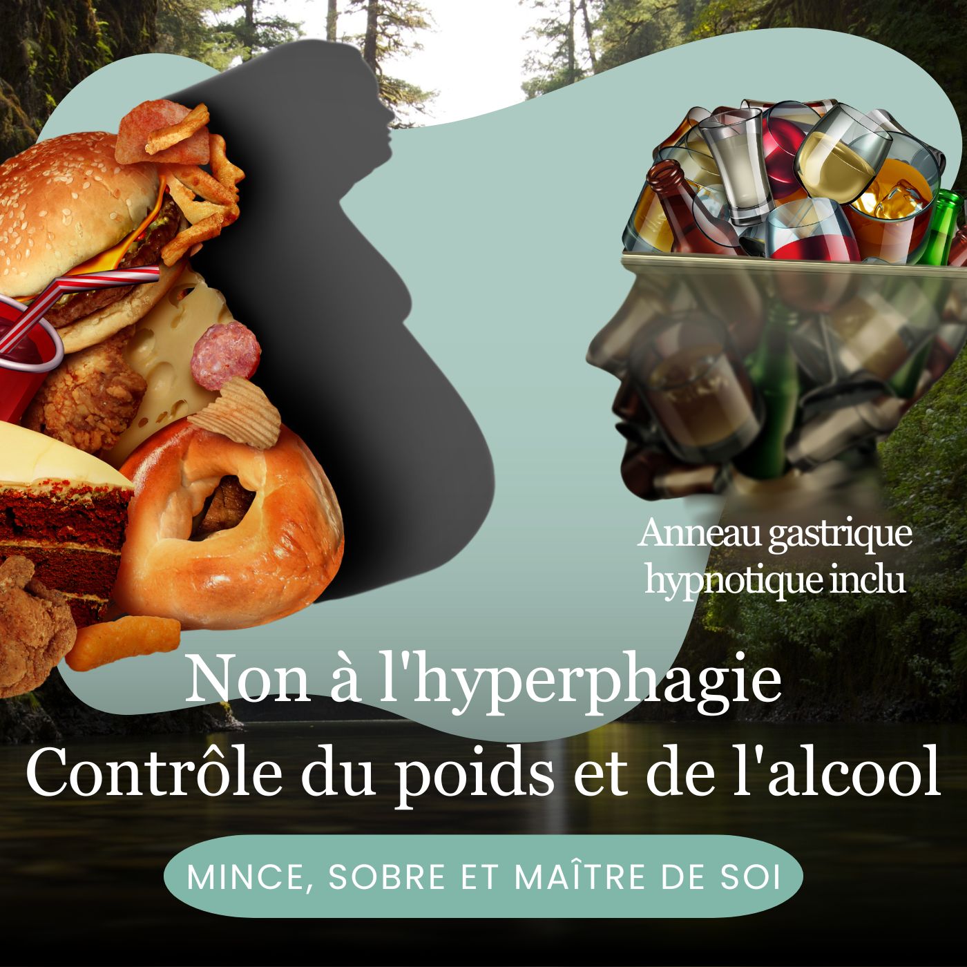 Non à l'hyperphagie Contrôle du poids et de l'alcool (Anneau gastrique hypnotique inclu)